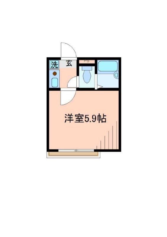 エスポワール日暮里(1K/2階)の間取り写真
