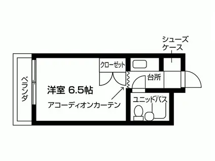 柊マンション(1K/1階)の間取り写真