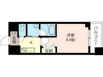 サンタモニカ亀戸(1K/4階)の間取り写真