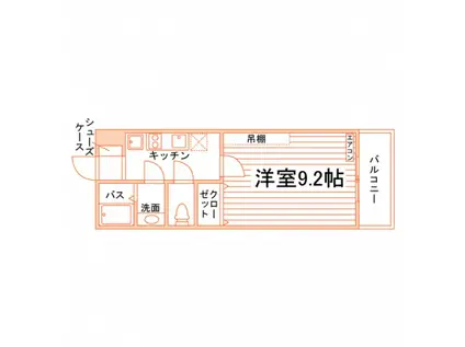 リーベ・カノン(1K/1階)の間取り写真