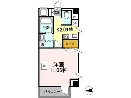 IDS台東ビル(1K/4階)の間取り写真