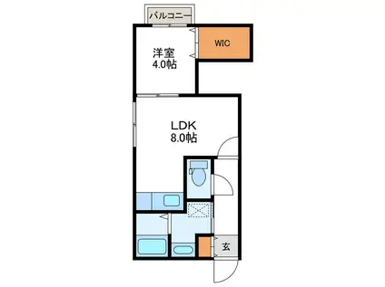 LARGE ラルジュ(1LDK/3階)の間取り写真