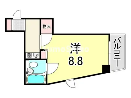 イコン21(ワンルーム/2階)の間取り写真