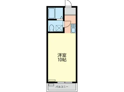 ザ・ケイブ・アイカワ(1K/2階)の間取り写真