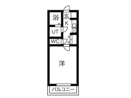 ルミナス常滑(1K/5階)の間取り写真