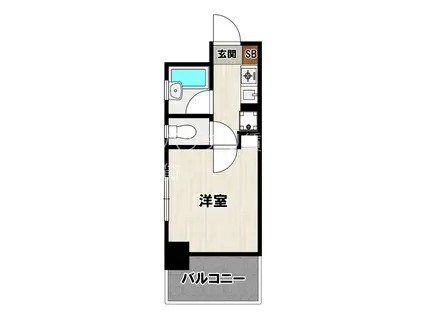 朝日プラザ博多VI(1K/7階)の間取り写真