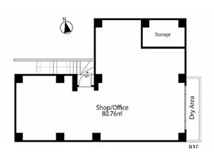 KEEPERS 六本木(ワンルーム/B1階)の間取り写真