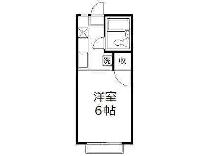 サンハイツ阿佐ヶ谷(1K/2階)の間取り写真
