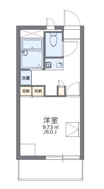 レオパレス灘北(1K/4階)の間取り写真