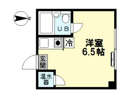 ドバシゴールデンハイツ(ワンルーム/2階)の間取り写真