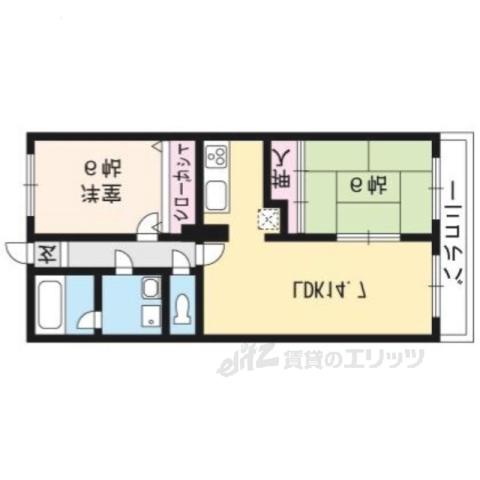 GRACEとーべえ(2LDK/3階)の間取り写真