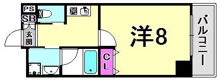 DAIWAマンション(1K/5階)の間取り写真