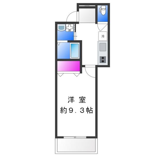 フジパレス長原駅西I番館(1K/3階)の間取り写真