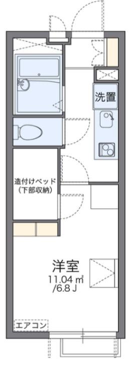 レオパレス常盤台(1K/3階)の間取り写真