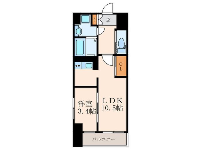 若富士町マンション工事(1LDK/1階)の間取り写真
