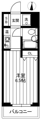 クレセントコート柏(ワンルーム/3階)の間取り写真