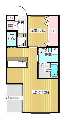 アルテマイスターレーヴII(1LDK/5階)の間取り写真
