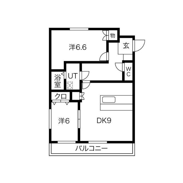 みかわ光和荘(2LDK/2階)の間取り写真