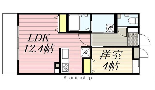 GRAND NINE南宮崎(1LDK/1階)の間取り写真