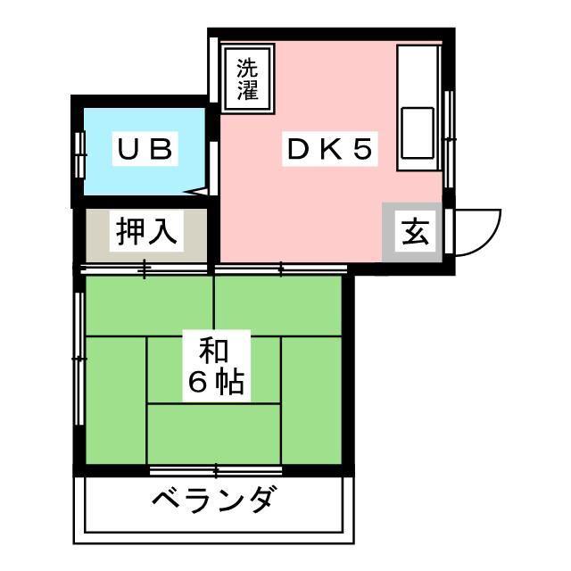 コーポ池田(1DK/2階)の間取り写真