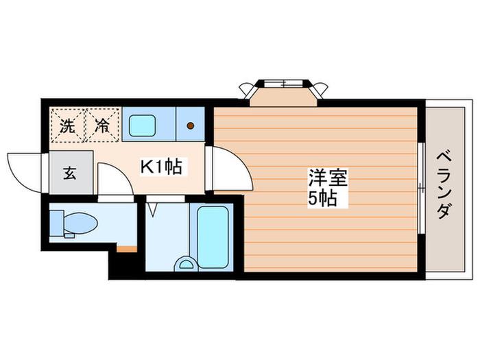 シティハウスお花茶屋(1K/3階)の間取り写真