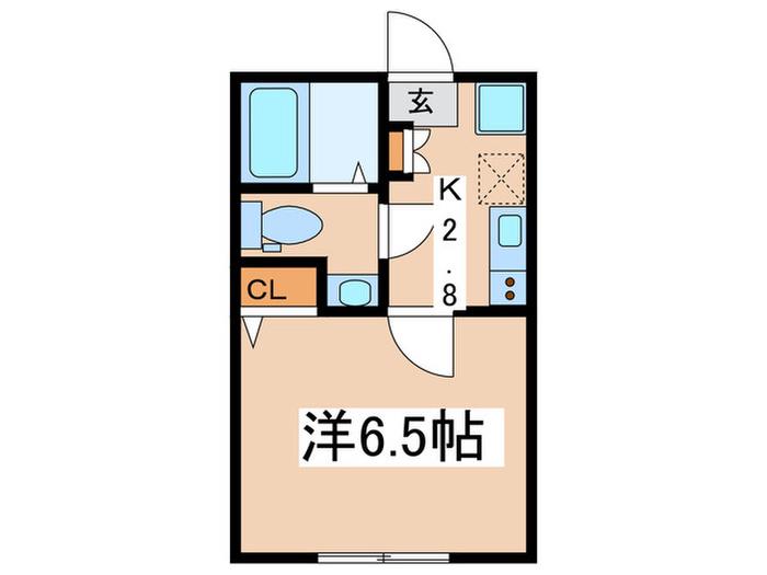 ラフィーナー二俣川CENTRAL(1K/2階)の間取り写真