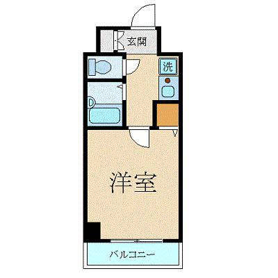 プレール月島RIVAGE(1K/9階)の間取り写真