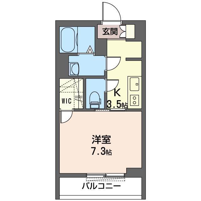 TSガーデン(1K/3階)の間取り写真