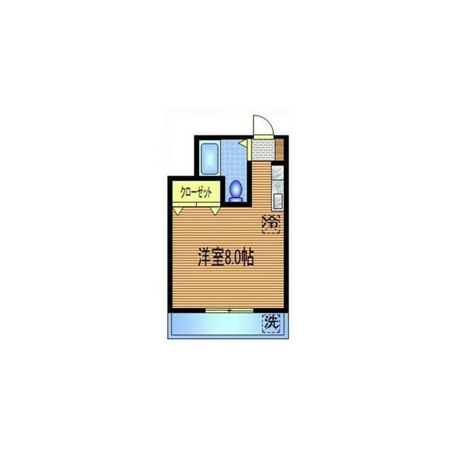 聚楽ハイツ(ワンルーム/3階)の間取り写真