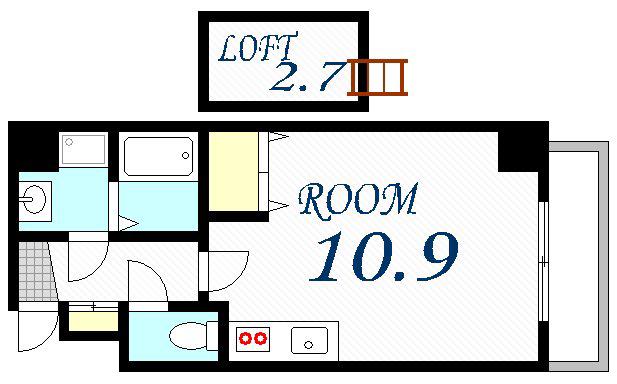 TM住吉ビル(1K/7階)の間取り写真