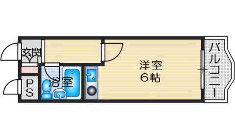 第1吉田ビル(ワンルーム/3階)の間取り写真
