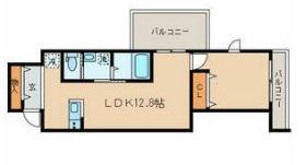 フィカーサいちょうの木(1LDK/3階)の間取り写真