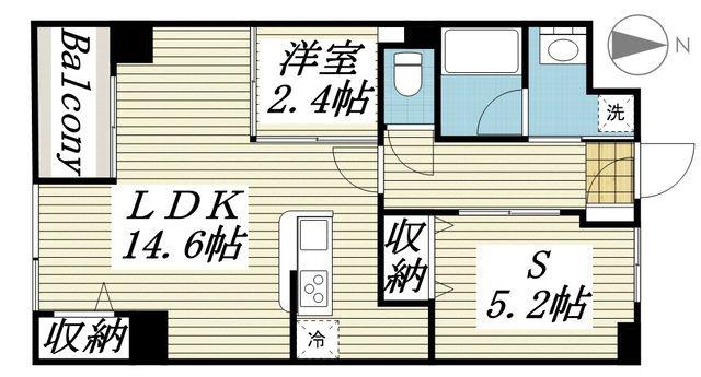 エルザ柏(1SLDK/7階)の間取り写真