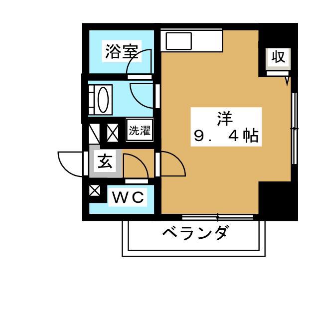 フェアステージ武蔵野(ワンルーム/4階)の間取り写真