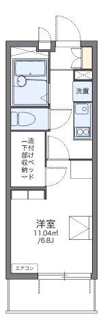 レオパレス陽だまり(1K/3階)の間取り写真