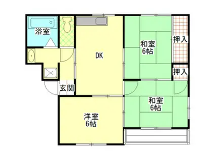 ドリヴァンベール東雲(3DK/3階)の間取り写真