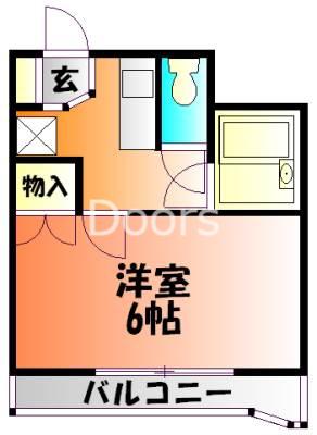 セントフォレスト後楽園(1K/4階)の間取り写真