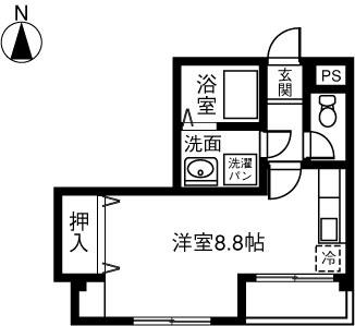 VEREDE泉(1K/3階)の間取り写真