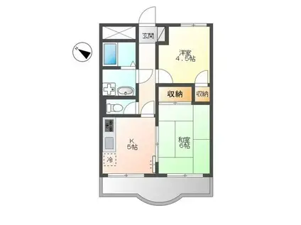 グレイス原宿(2K/3階)の間取り写真