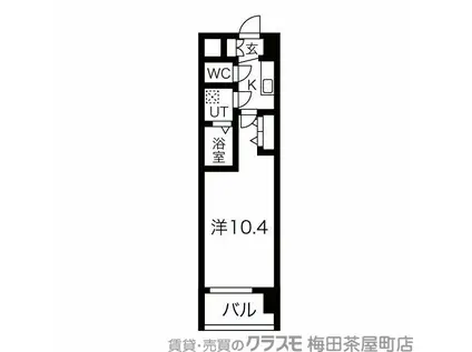 THE MUSIC COURT(1K/8階)の間取り写真