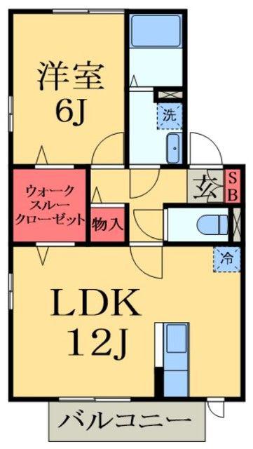 エスペランサ(1LDK/2階)の間取り写真