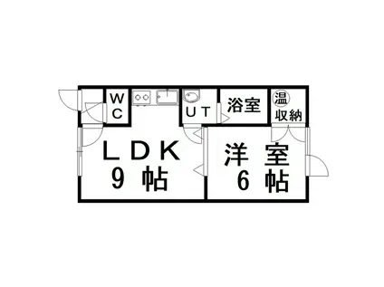 パルテールFUJI(1LDK/1階)の間取り写真