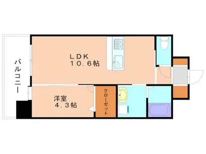 SK-22(1LDK/2階)の間取り写真