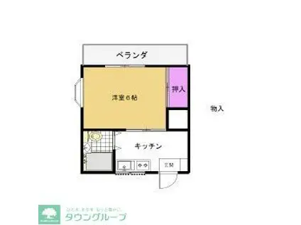 メゾン杉崎(ワンルーム/3階)の間取り写真