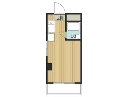 グレイス蒲田(ワンルーム/2階)の間取り写真