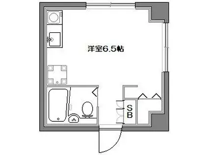 コーポ末広(ワンルーム/1階)の間取り写真