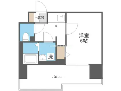 エスリードレジデンス梅田グランゲート(1K/5階)の間取り写真