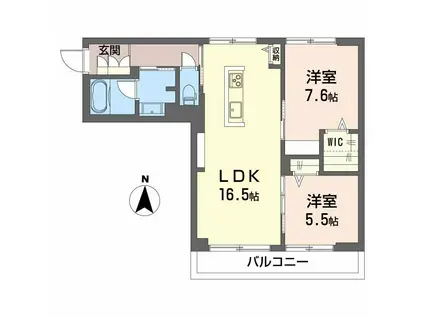 BON FILONE(2LDK/3階)の間取り写真