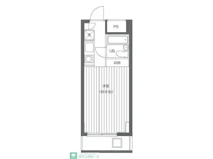エスケイケイビル(ワンルーム/3階)の間取り写真