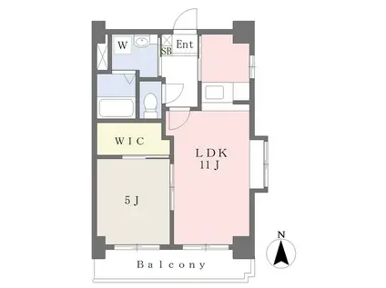 YKマンション三の丸(1LDK/8階)の間取り写真